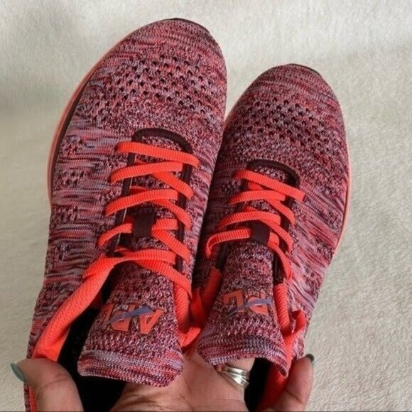 APL Techloom Pro Propelium Pink Orange Lace Up Sneakers Size 8 - Picture 10 of 12